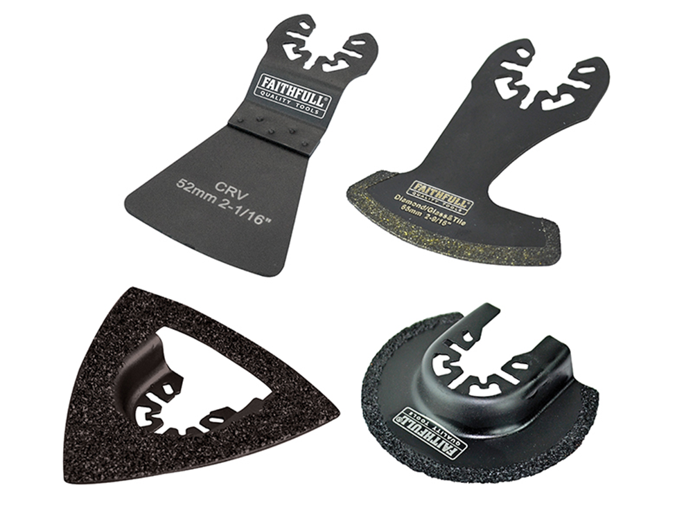 Faithfull FAIMFTKIT4 Multi-Tool Tiling Kit, 4 Piece |