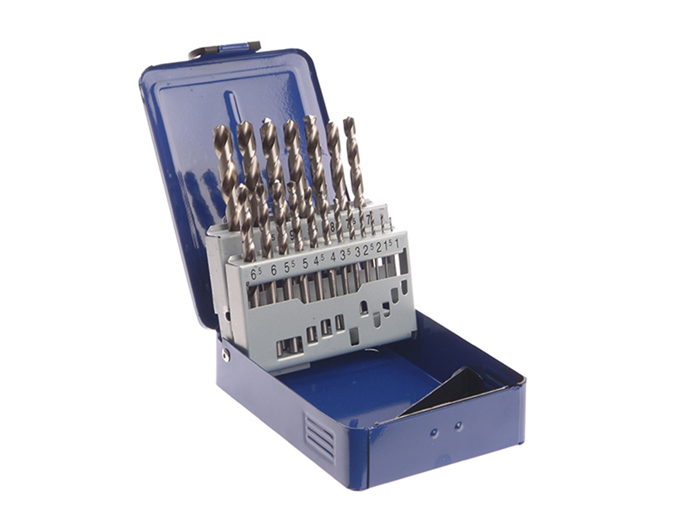 Faithfull FAIMSET19PRO HSS Drill Bit Set of 19 M2 1 - 10mm & Case |