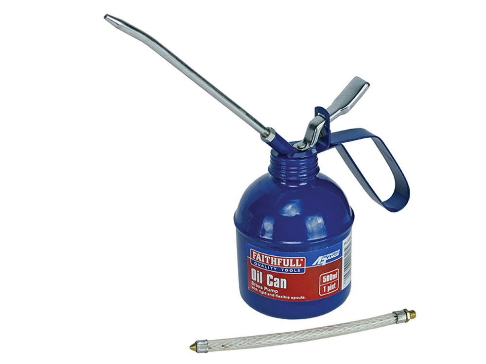 Faithfull FAIOC500 Lever Type Oil Can 500ml |