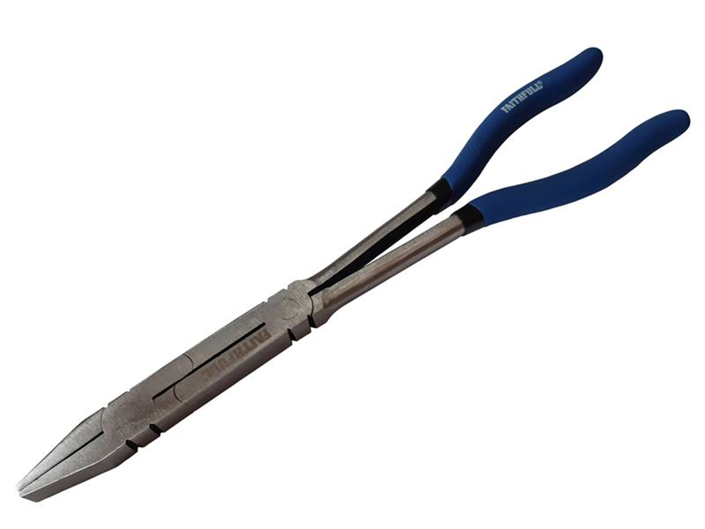 Faithfull FAIPLLFN335 Long Reach Flat Nose Pliers 300mm (12in) |