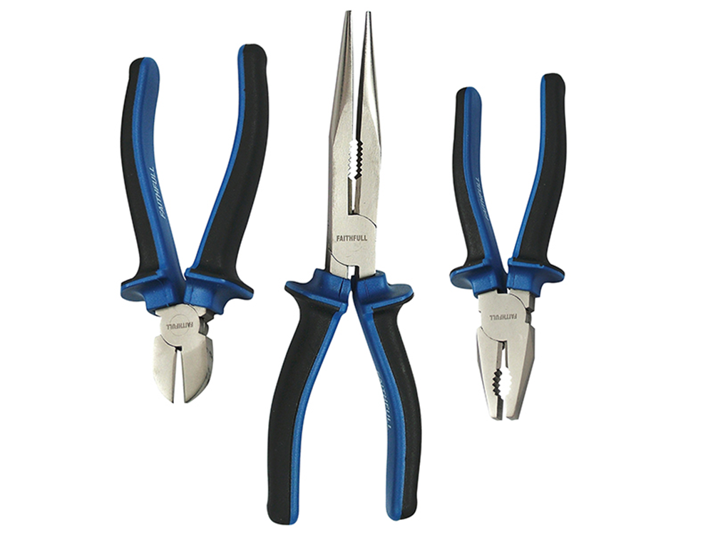 Faithfull FAIPLSET3LN Handyman Pliers Set, 3 Piece |