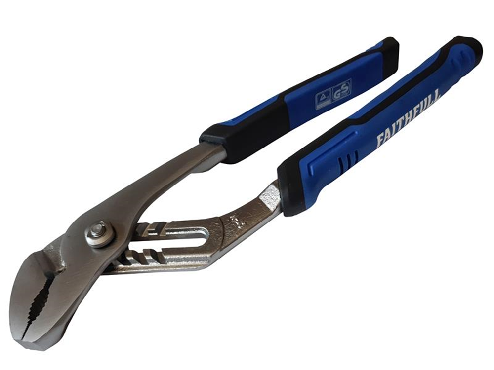 Faithfull FAIPLWP10N Soft Grip Water Pump Pliers 250mm - 44mm Capacity |