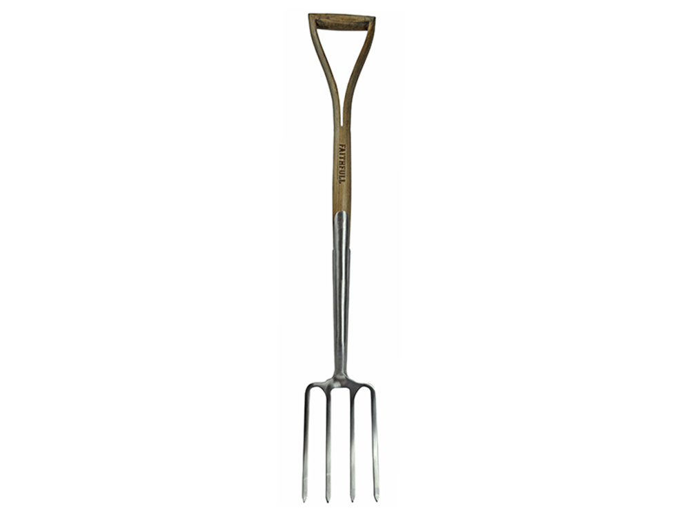 Faithfull FAIPRESBFSS Prestige Stainless Steel Border Fork Ash Handle |