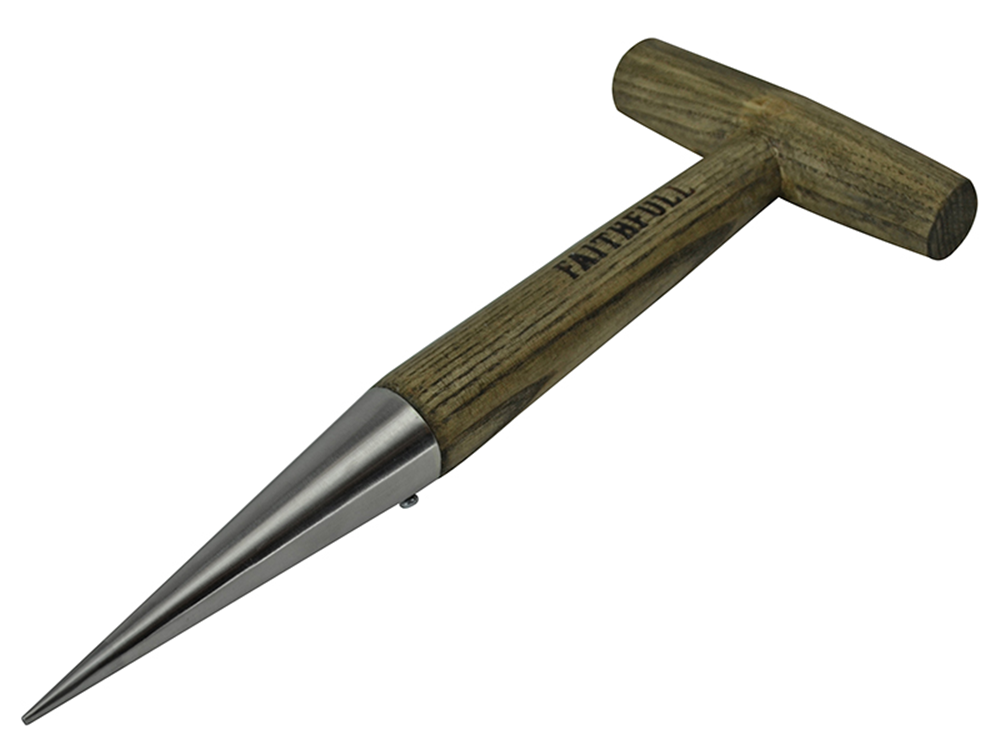 Faithfull FAIPRESHDIBB Prestige Stainless Steel Dibber Ash Handle |