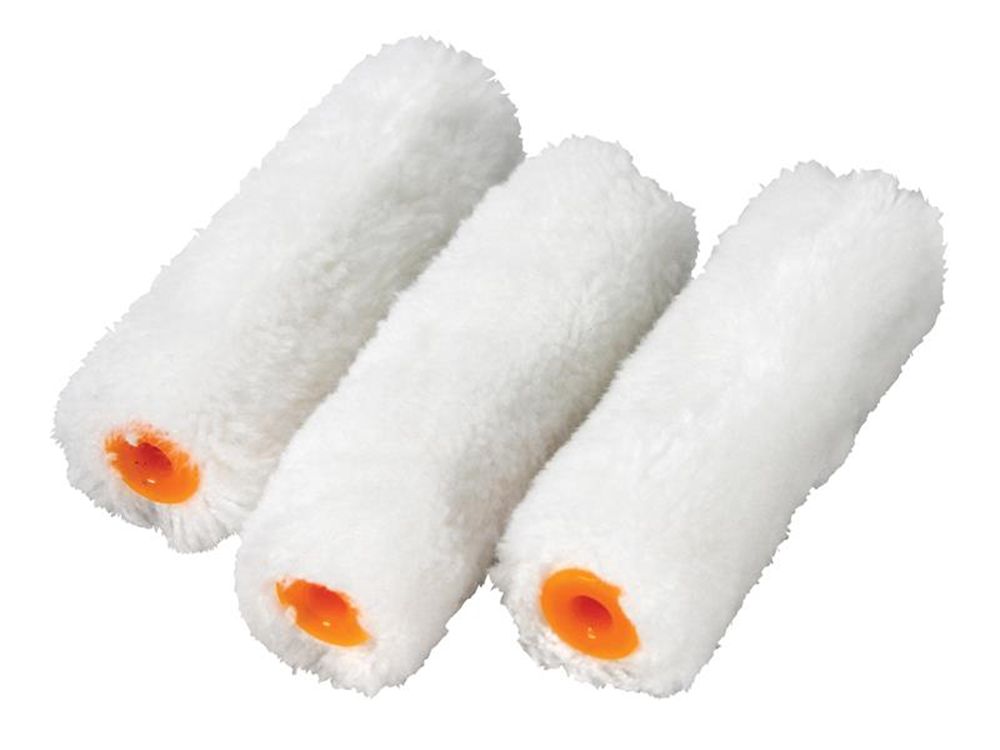 Faithfull FAIRMINI10M Medium Pile Mini Roller Refills 100mm (4in) Pack of 10 |