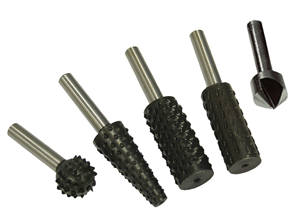 Faithfull FAIRRSET5 Rotary Rasps (4) & Countersink (1) Set |