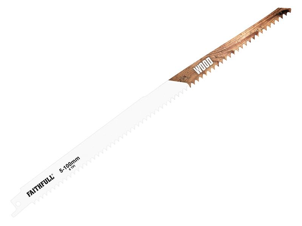 Faithfull FAISBS1411D S1411D Sabre Saw Blade Wood 300mm 6 TPI (Pack of 5) |