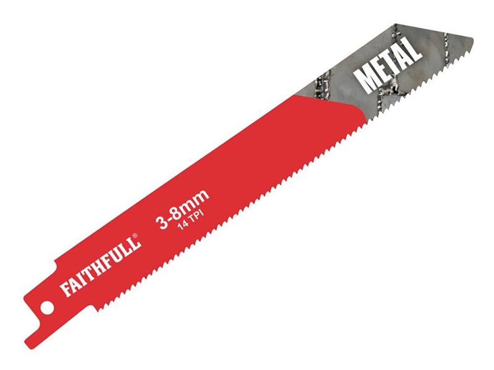 Faithfull FAISBS922BF S922BF Sabre Saw Blade Metal 150mm 14 TPI (Pack of 5) |