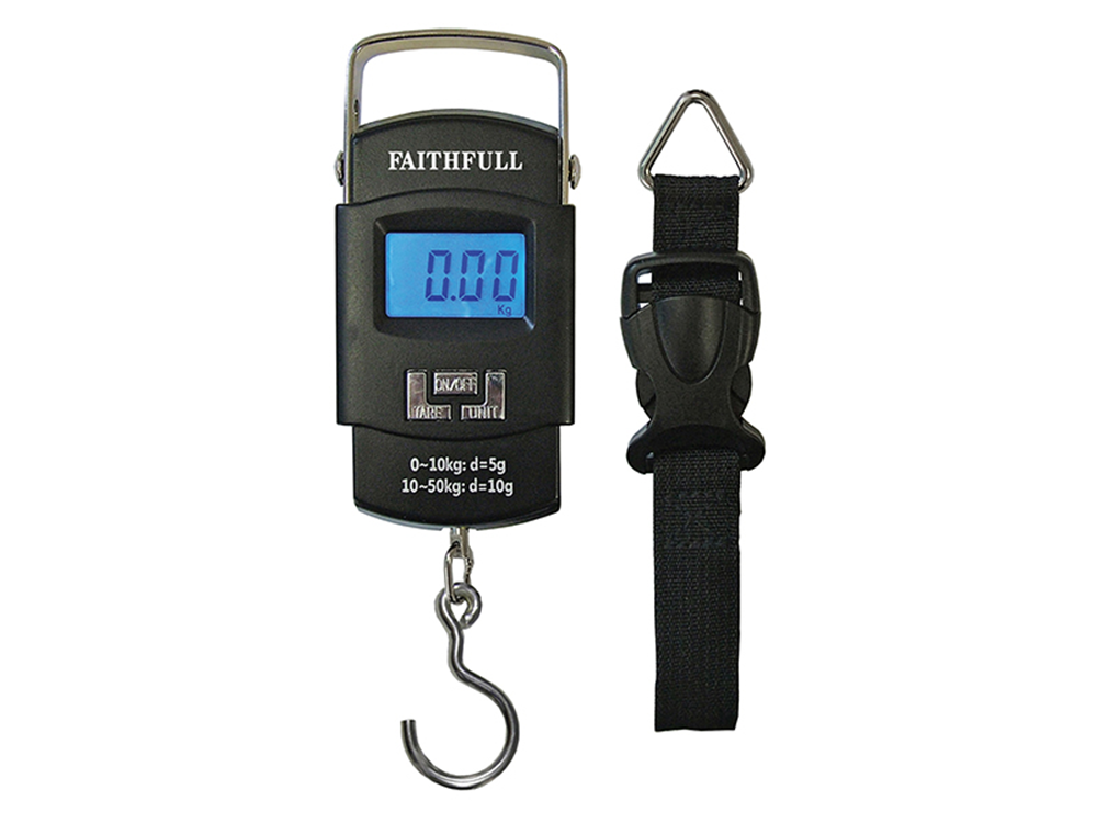 Faithfull FAISCALE50KG Portable Electronic Scale 0-50kg |