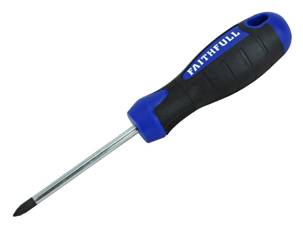 Faithfull FAISDPZ1 Soft Grip Screwdriver Pozidriv Tip PZ1 x 75mm |