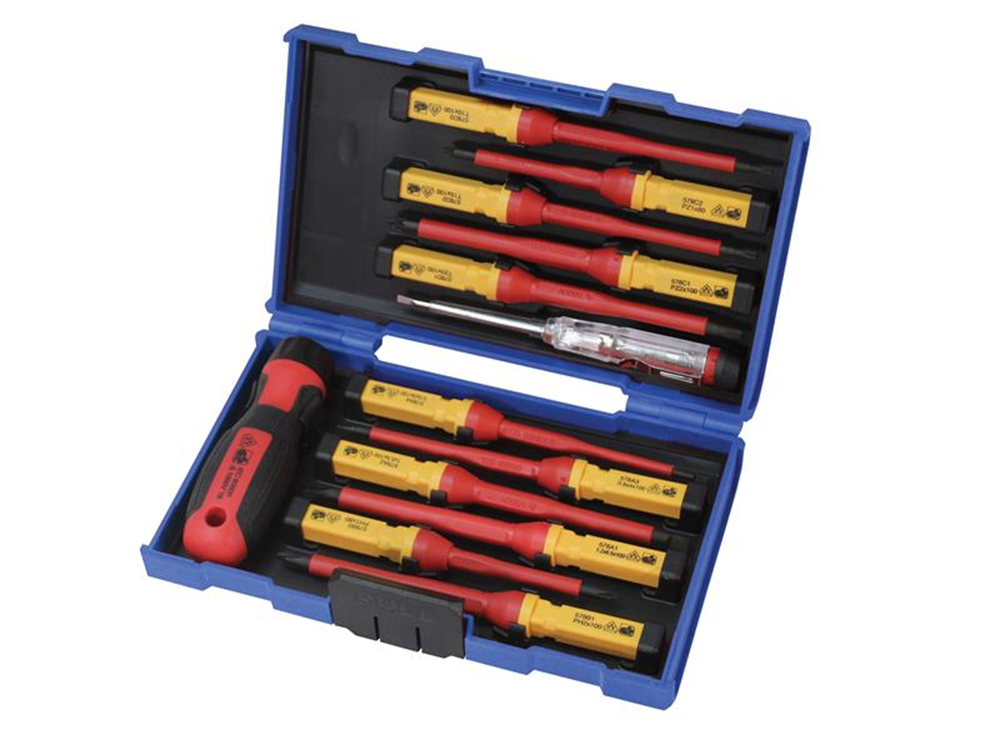 Faithfull FAISDVDES13I Interchangeable VDE Screwdriver Set, 13 Piece |