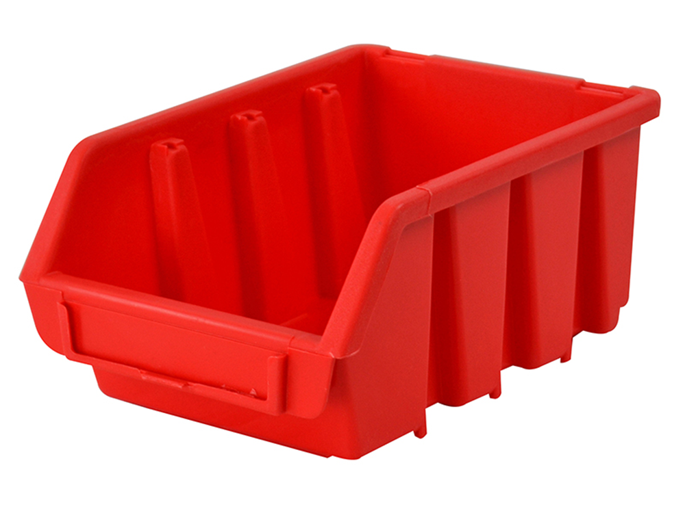Faithfull FAITBBIN2 Interlocking Storage Bin Size 2 Red 116 x 161 x 75mm |