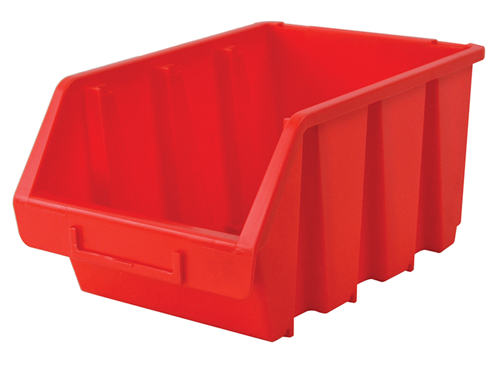Faithfull FAITBBIN3 Interlocking Storage Bin Size 3 Red 170 x 240 x 126mm |