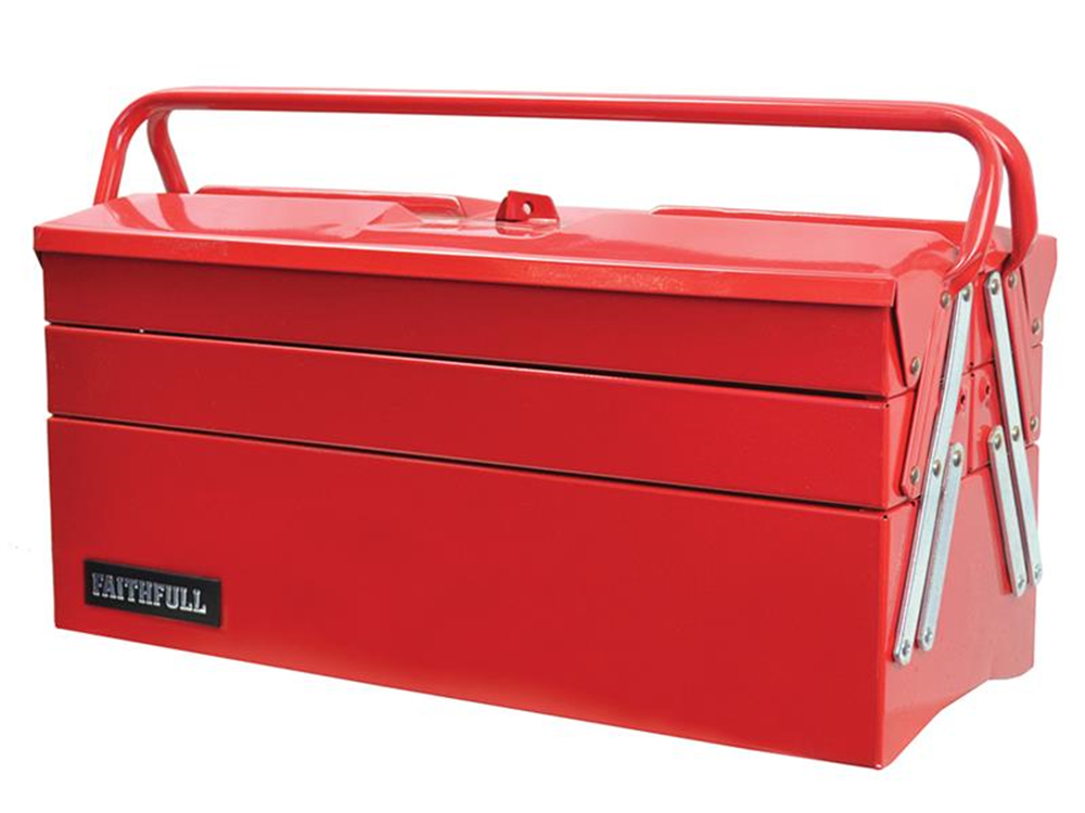 Faithfull FAITBC517 Metal Cantilever Toolbox - 5 Tray 40cm (16in) |