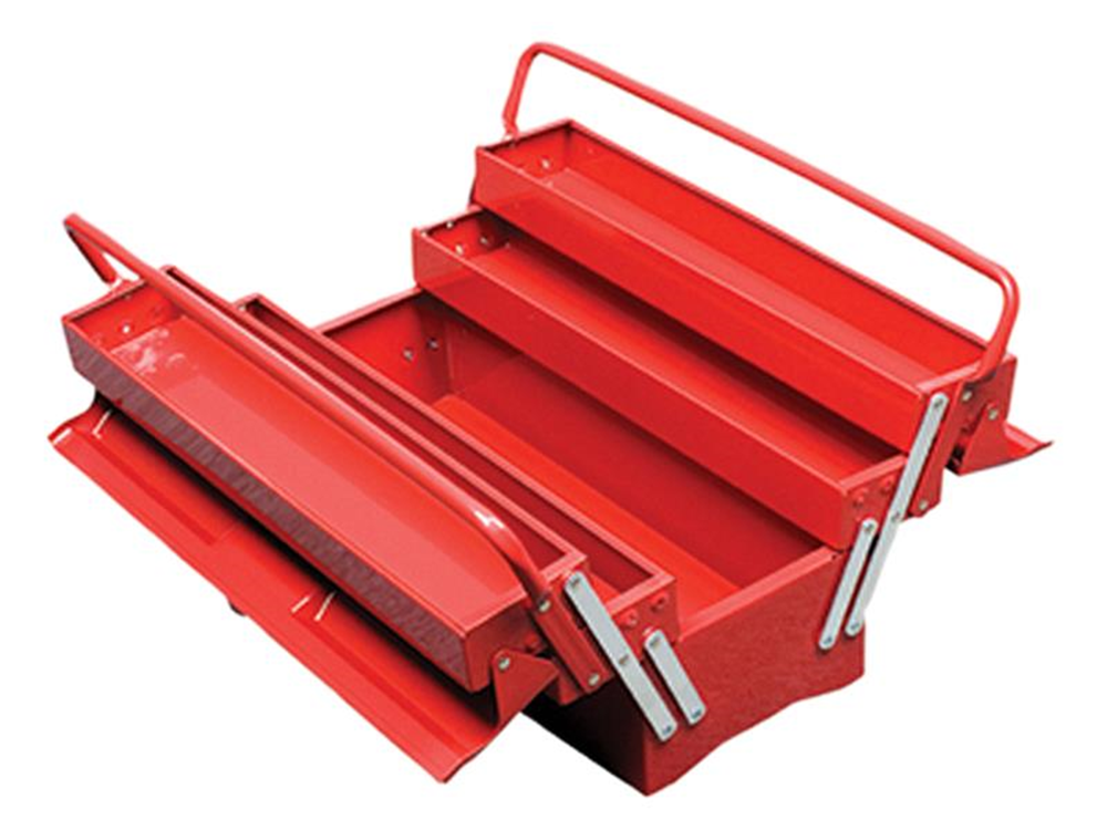 Faithfull FAITBC519 Metal Cantilever Toolbox - 5 Tray 49cm (19in) |