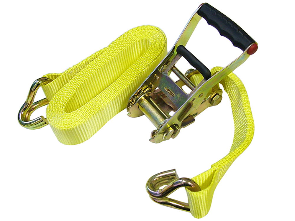 Faithfull FAITDTRUCK52 Ratchet Tie-Down 5m x 50mm Trucker Breaking Strain 4000kg |