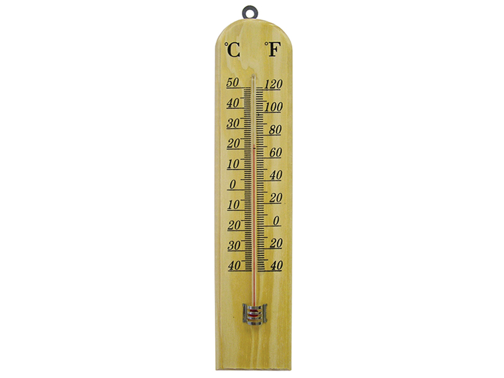Faithfull FAITHWOODSM Wall Thermometer - Wood 260mm |