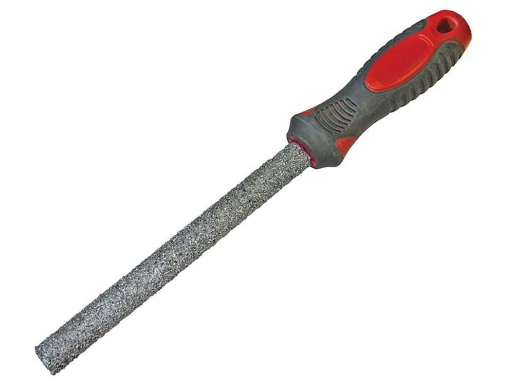 Faithfull FAITLFILE Carbide Tile File Half Round Soft Grip 150mm (6in) |