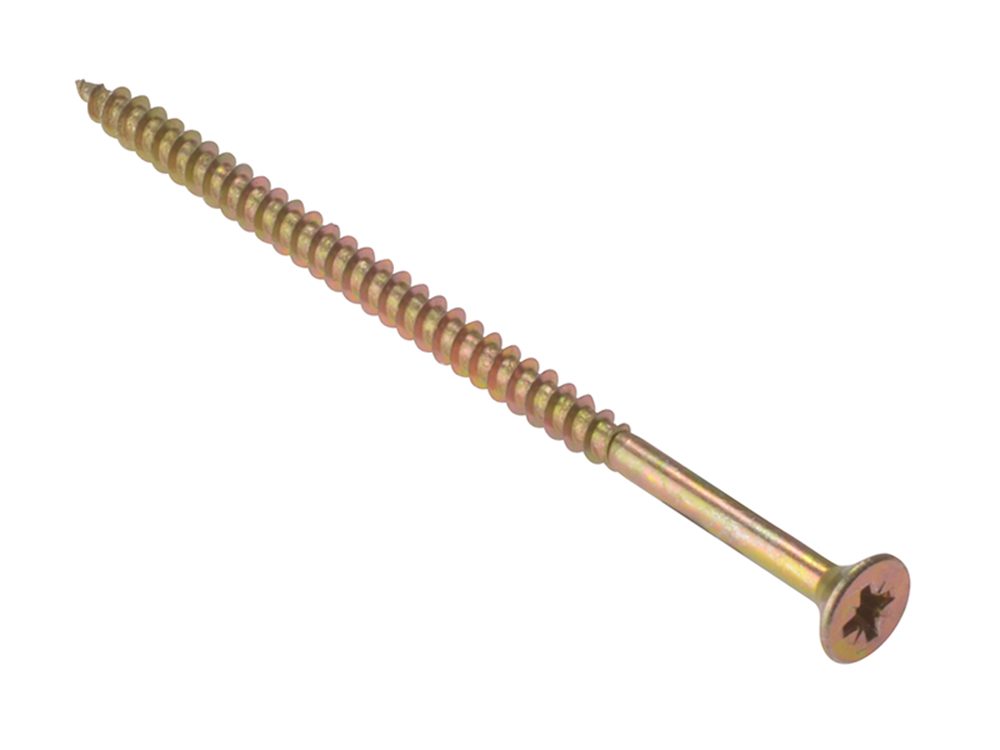 ForgeFix FORCSK412Z General Purpose Pozi Compatible Screw CSK TT ZP 4in x 12 Box 100 |