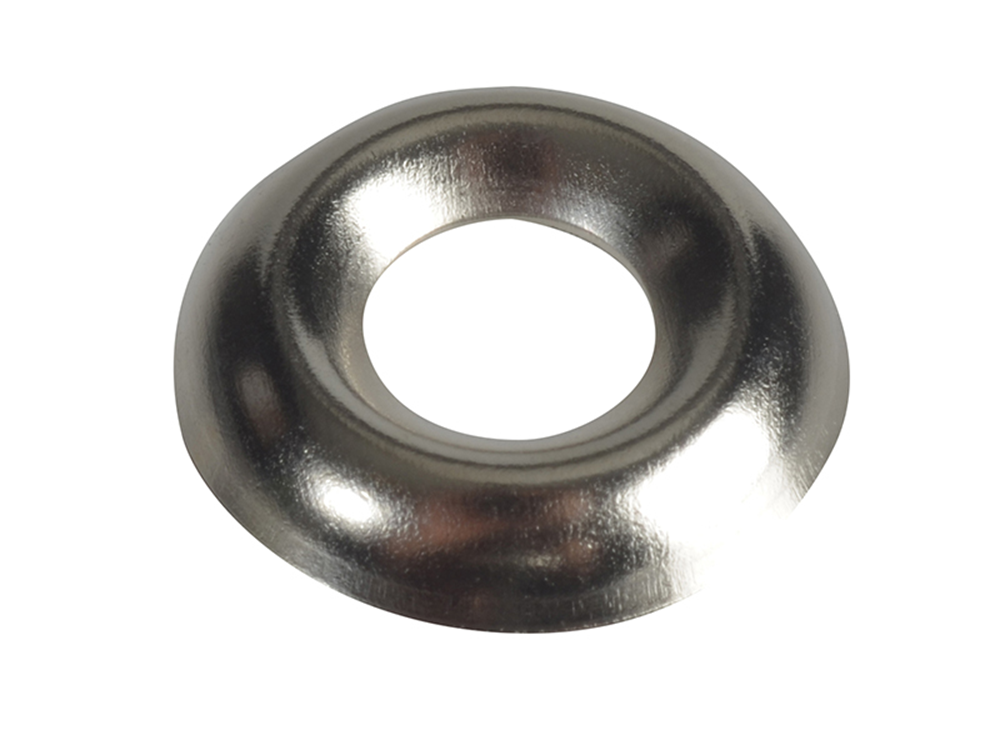 ForgeFix FORSCW6NM Screw Cup Washers Solid Brass Nickel Plated No.6 Bag 200 |