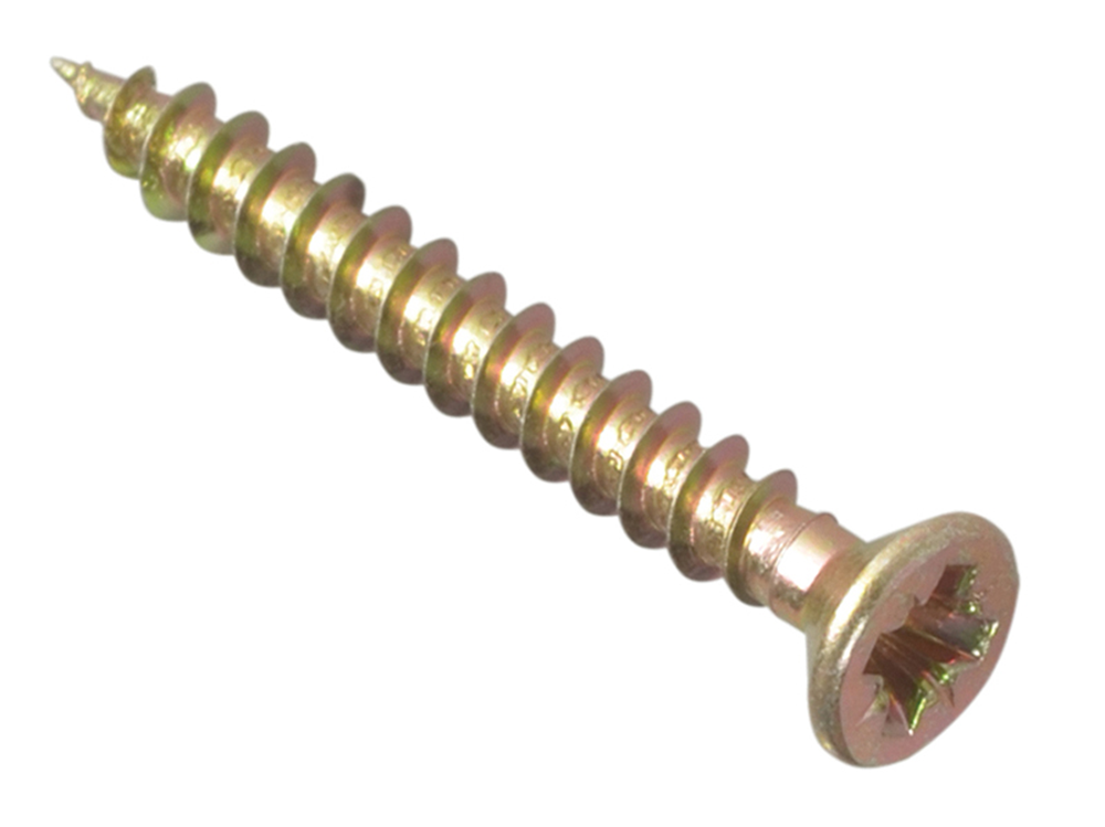 ForgeFix FORMPS3535Y Multi-Purpose Pozi Compatible Screw CSK ST ZYP 3.5 x 35mm Box 200 |