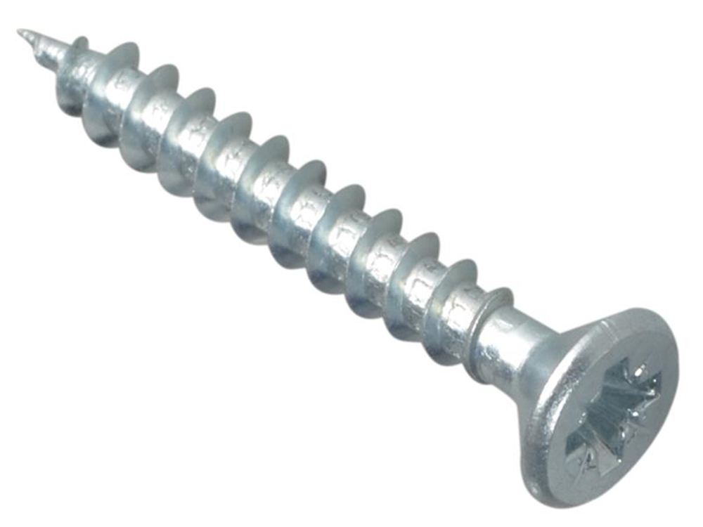 ForgeFix FORMPS430ZP Multi-Purpose Pozi Compatible Screw CSK ST ZP 4 x 30mm Box 200 |