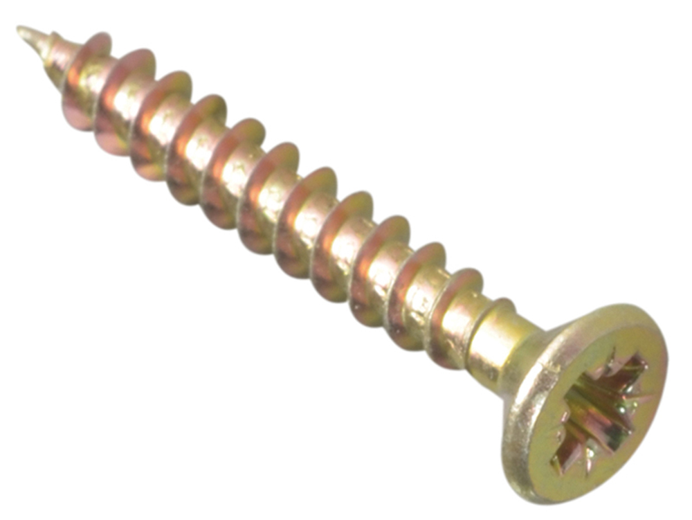 ForgeFix FORMPS4530Y Multi-Purpose Pozi Compatible Screw CSK ST ZYP 4.5 x 30mm Box 200 |
