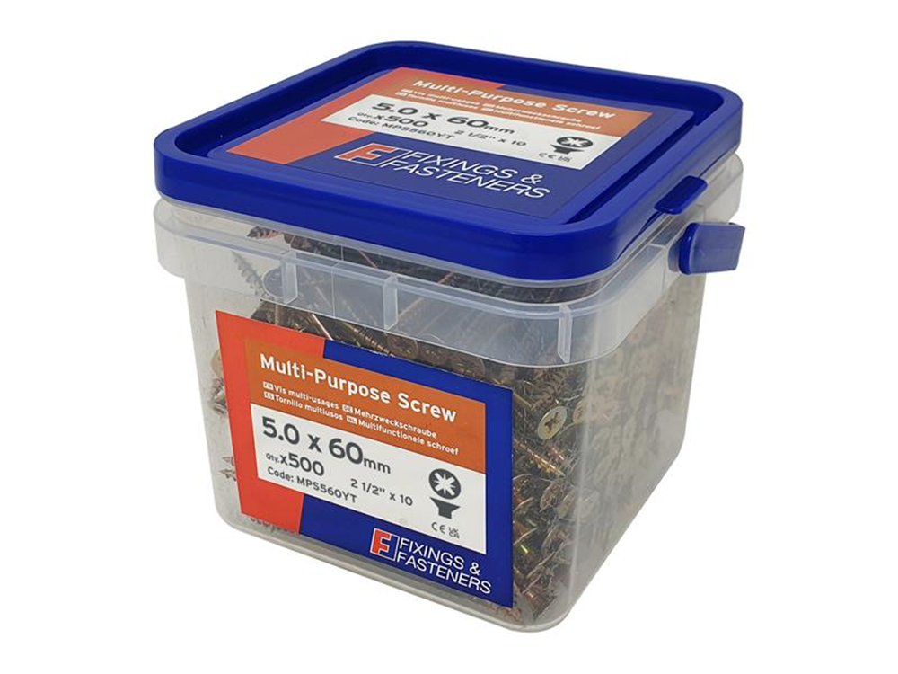 ForgeFix FORMPS560YT FORMPS560YTMulti-Purpose Screws, Pozi, CSK, ZYP |