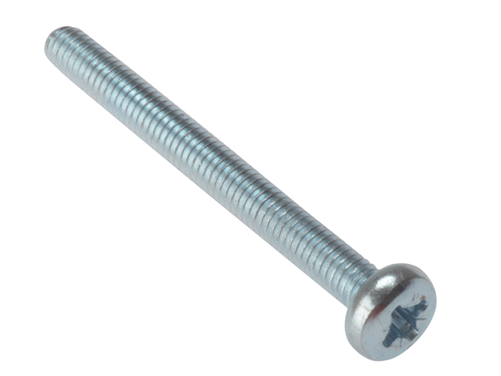 ForgeFix FORMSPH640M Machine Screw Pozi Compatible Pan Head ZP M6 x 40mm Bag 25 |