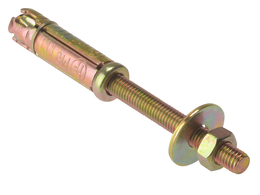 ForgeFix FORPB1015G Masonry Anchor Bolt Projecting ZYP M10 x 15mm Bag 5 |