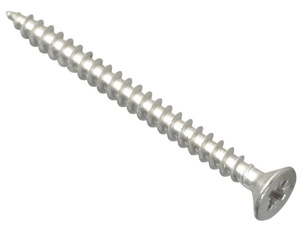 ForgeFix FORPOZI560S Multi-Purpose Pozi Compatible Screw CSK ST S/Steel 5.0 x 60mm Box 100 |
