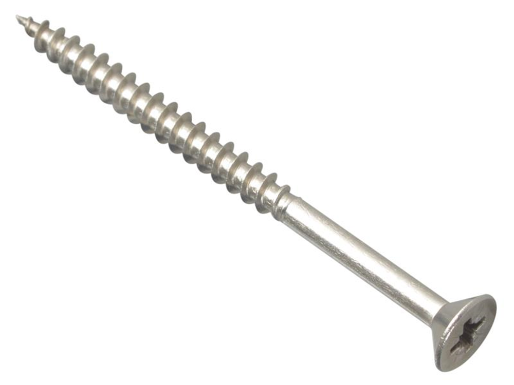 ForgeFix FORPOZI570S Multi-Purpose Pozi Compatible Screw CSK ST S/Steel 5.0 x 70mm Box 100 |