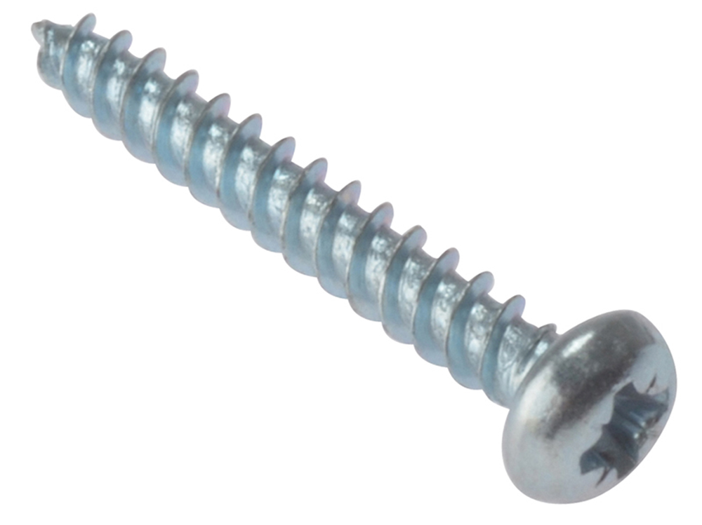 ForgeFix FORRH588ZP General Purpose Pozi Compatible Screw Round Head TT ZP 5/8in x 8 Box 200 |