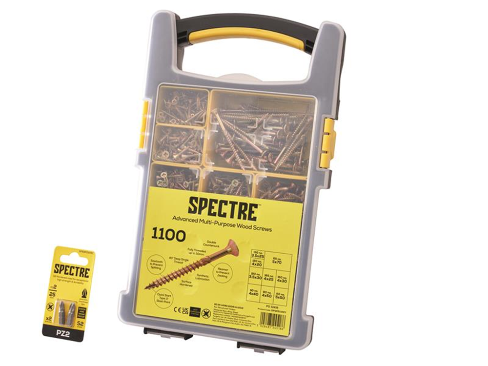 ForgeFix FORSPE1100Y SpectreÔäó Advanced Screw Set, 1100 Piece FORSPE1100Y |