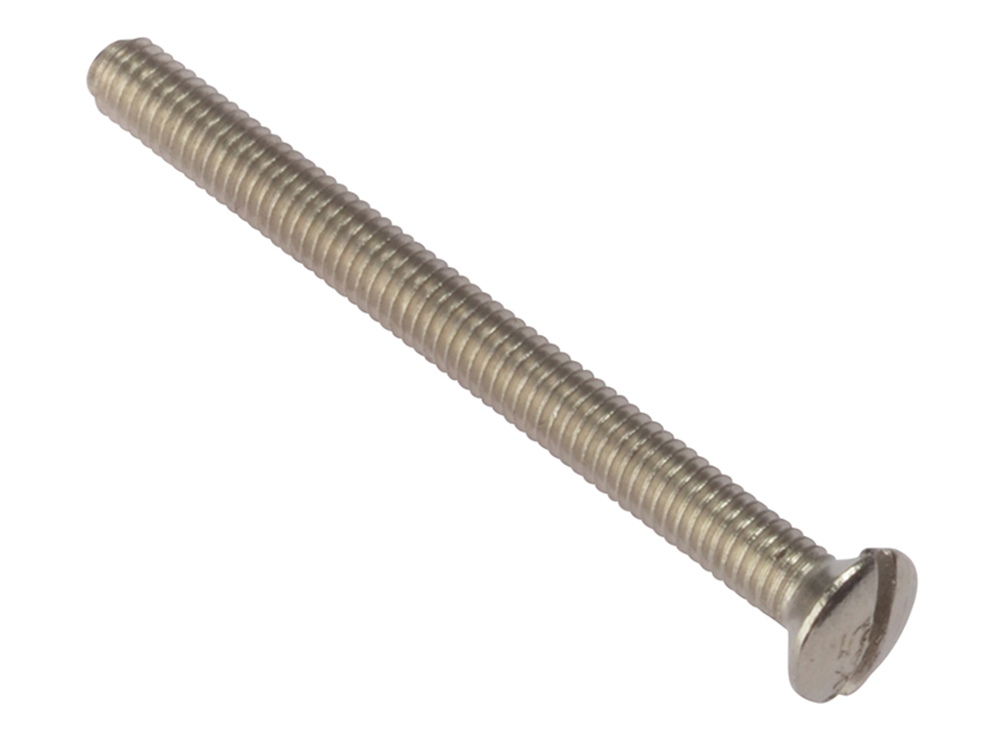 ForgeFix FORSS3535NPM Socket Screw Slotted Raised Head Nickel Plated 3.5 x 35mm Bag 100 |