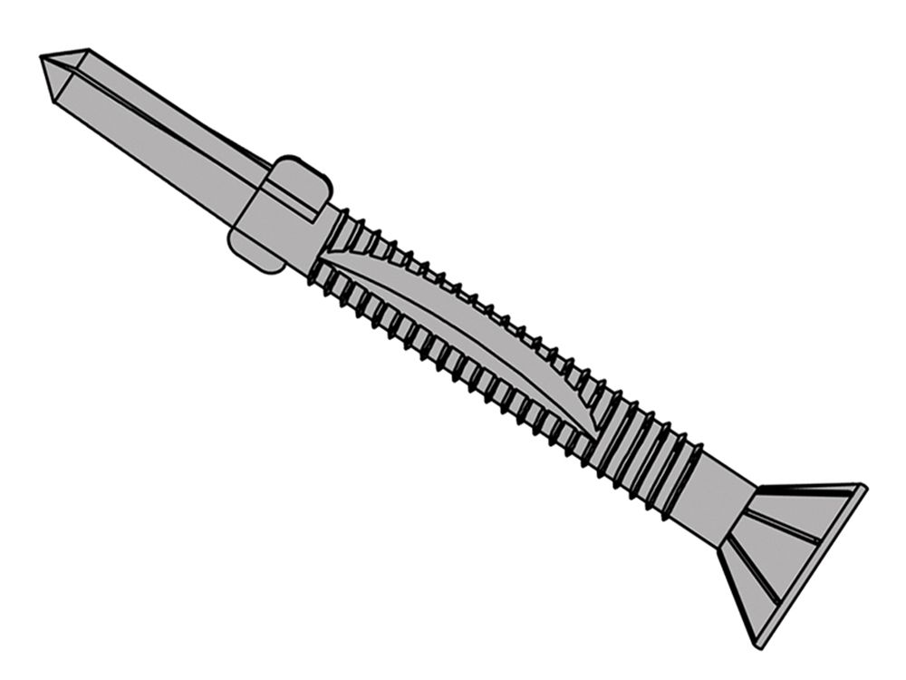 ForgeFix FORTFC55135H TechFast Timber to Steel CSK/Wing Screw No.5 Tip 5.5 x 135mm Box 50 |