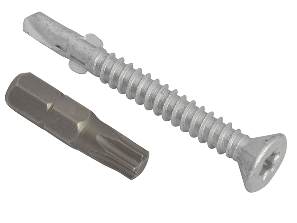 ForgeFix FORTFCL5550 TechFast Roofing Screw Timber - Steel Light Section 5.5 x 50mm Pack 100 |