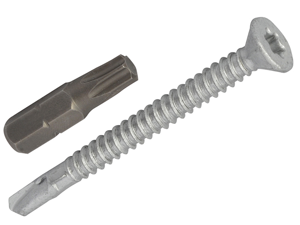 ForgeFix FORTFCL5560 TechFast Roofing Screw Timber - Steel Light Section 5.5 x 60mm Pack 100 |