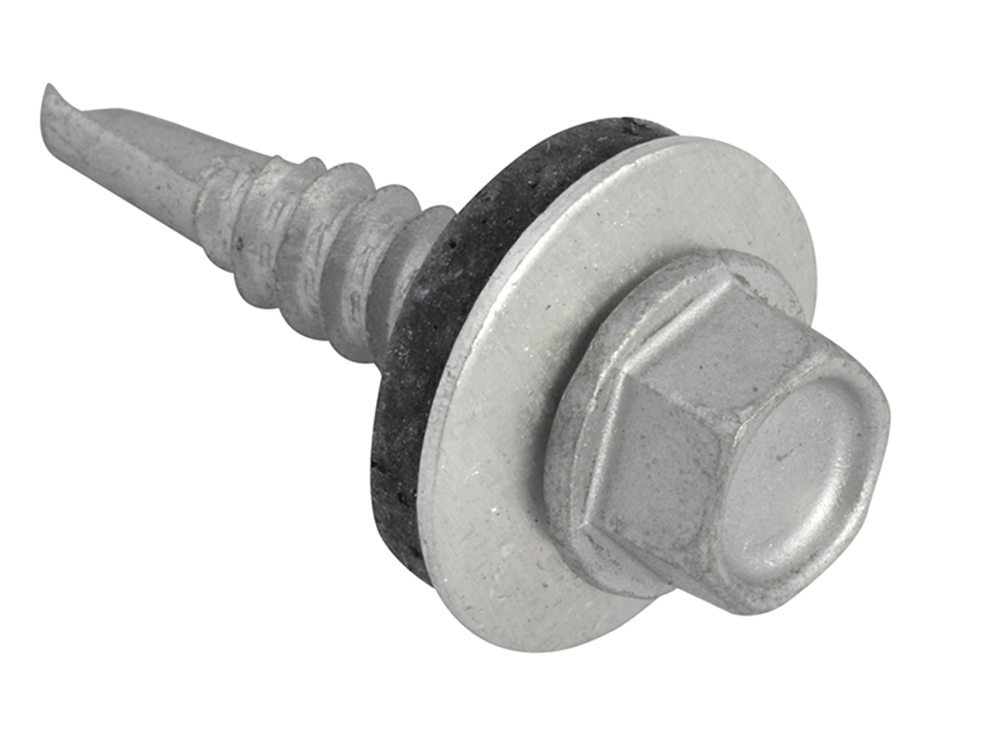 ForgeFix FORTFHL5525 TechFast Hex Head Roofing Screw Self-Drill Light Section 5.5 x 25mm Pack 100 |
