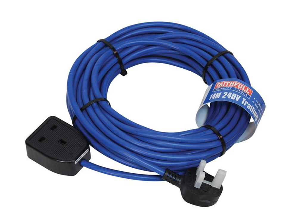 Faithfull Power Plus FPPTL14M Trailing Lead 240V 13A 1.5mm Cable 14m |