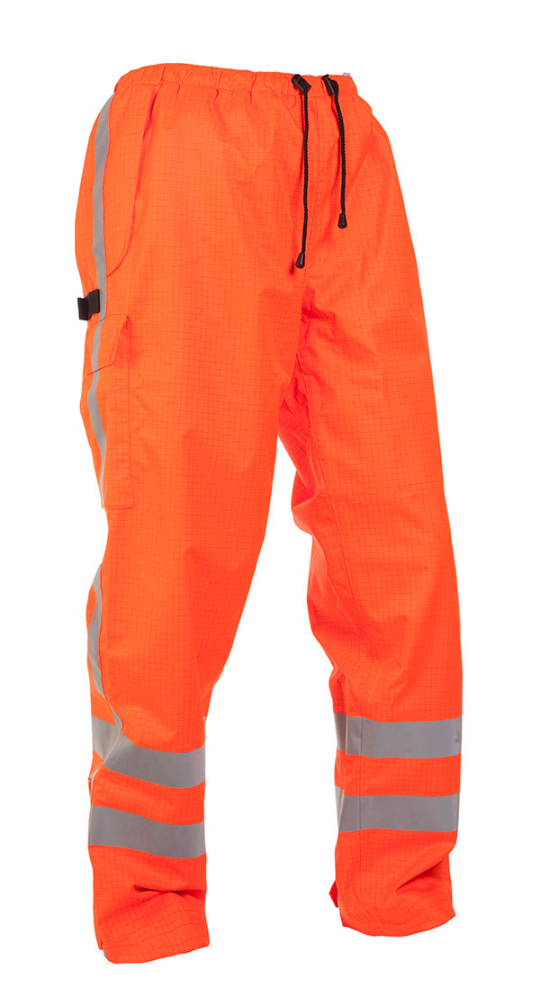 HYDROWEAR MIAMI MULTI SNS FIRE RETARDANT HI-VIS ANTI STATIC WATERPROOF TROUSERS ORANGE XL