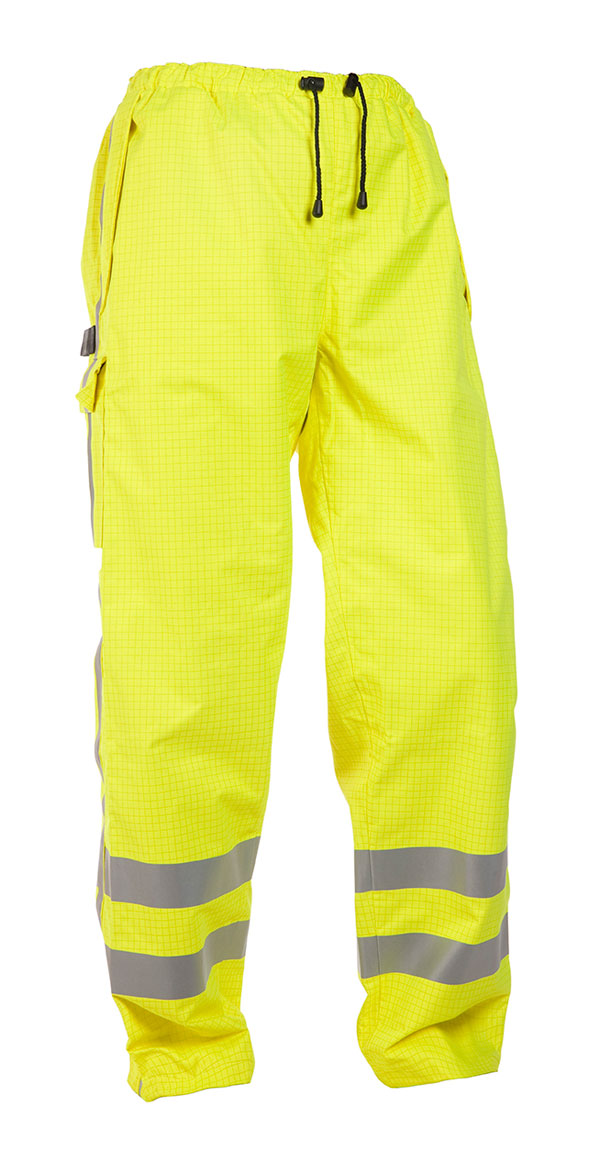 HYDROWEAR MIAMI MULTI SNS FIRE RETARDANT HI-VIS ANTI STATIC WATERPROOF TROUSERS SATURN YELLOW XXL