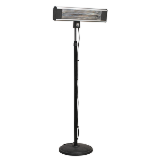SEALEY - IFSH1809R High Efficiency Carbon Fibre Infrared Patio Heater 1800W/230V with Telescopic Floor Stand