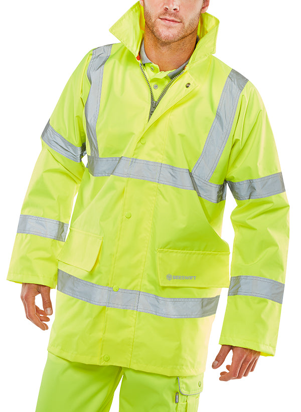 Beeswift - ECONOMY Hi Vis JUBILEE JACKET S/Y S - Saturn Yellow