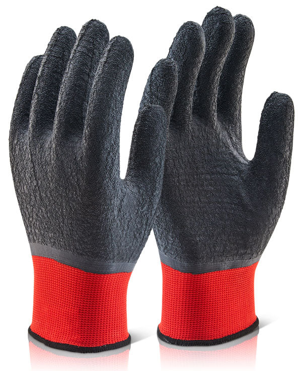 BEESWIFT MULTI PURPOSE FULLY COATED POLY GLOVES BLACK L