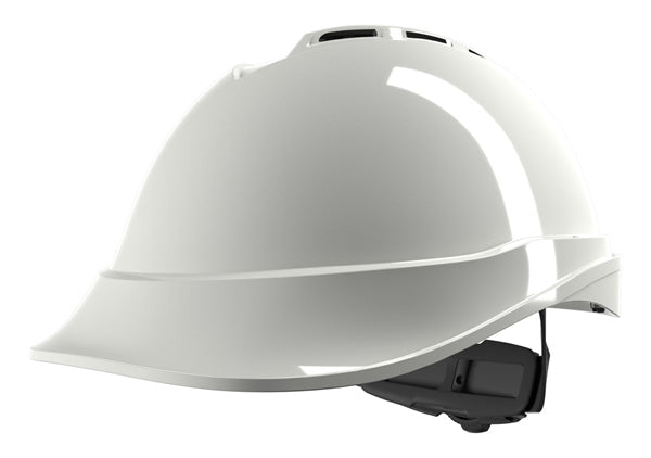 MSA - V-GARD 200 VENTED FAS-TRAC III SAFETY HELMET WHITE - White