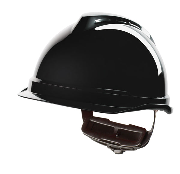 MSA - V-GARD 520 PEAKLESS SAFETY HELMET BLACK GV982-00L0000-000 - Black
