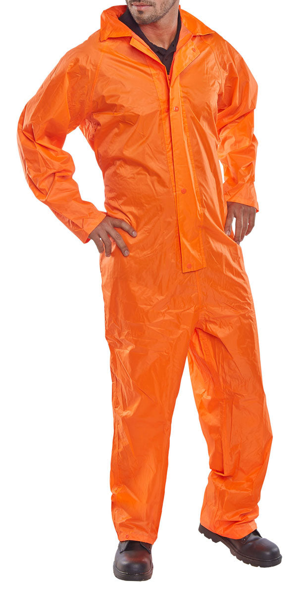 BEESWIFT NYLON COVERALL ORANGE M