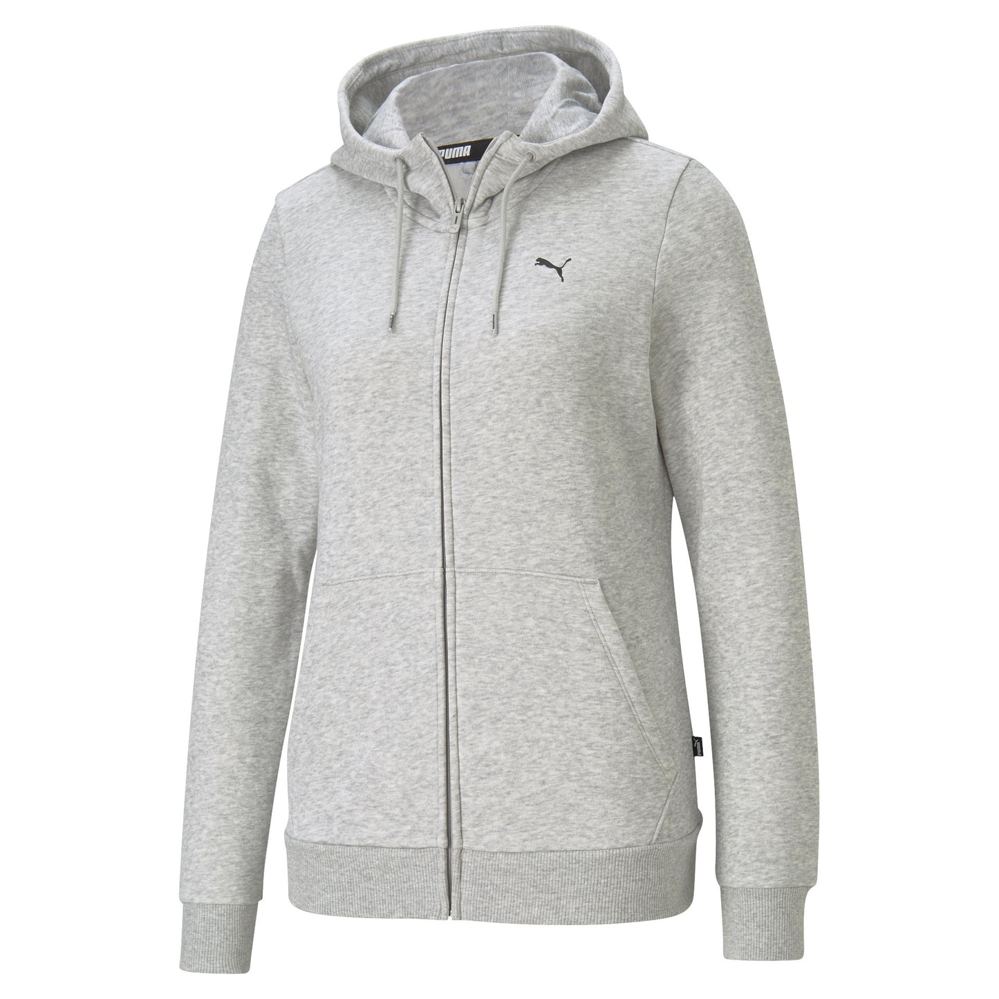 Puma Womens Small Logo Zip Hoodie - XLarge - Grey