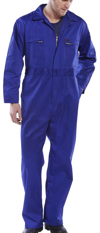 BEESWIFT HEAVYWEIGHT BOILERSUIT ROYAL BLUE 48